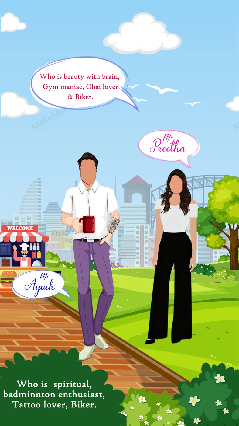 Meet Cute — Wedding invitation design, Pan-Indian