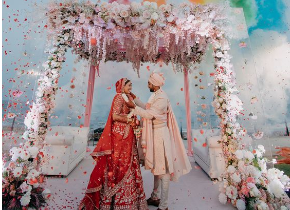 Coordinating outfits with the bride